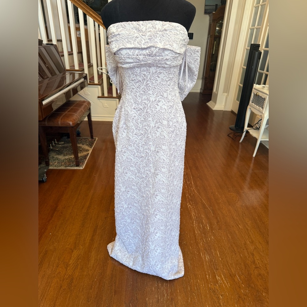 Alex Marie Strapless White Dress